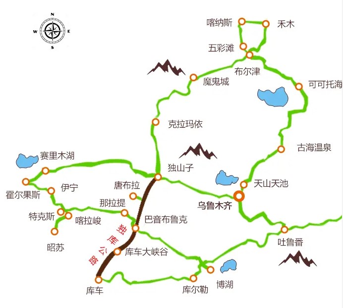 独库公路自驾游需要准备什么 附自驾游路线图