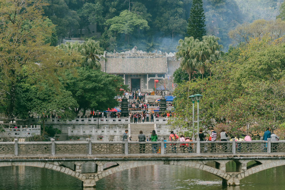 广东惠州博罗县罗浮山景区，冲虚古观有1600多年历史，是全国最有影响的道教宫观之一。视觉中国 图