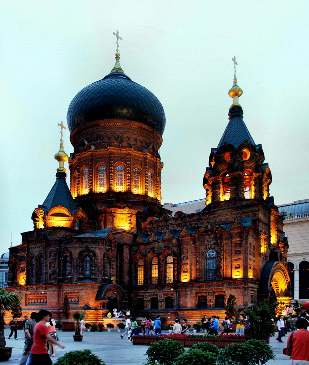 黑龙江省哈尔滨市圣索非亚大教堂：这座中国最有俄国风味的城市
