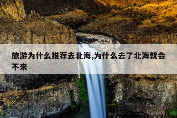 旅游为什么推荐去北海,为什么去了北海就会不来