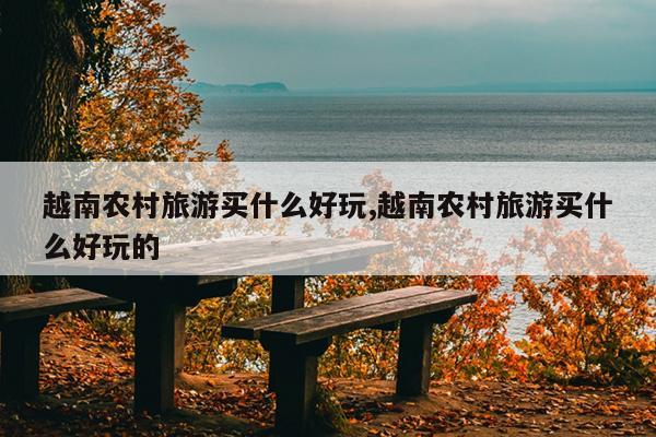 越南农村旅游买什么好玩,越南农村旅游买什么好玩的