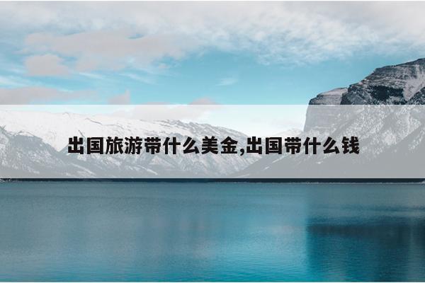 出国旅游带什么美金,出国带什么钱