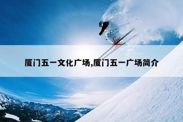 厦门五一文化广场,厦门五一广场简介